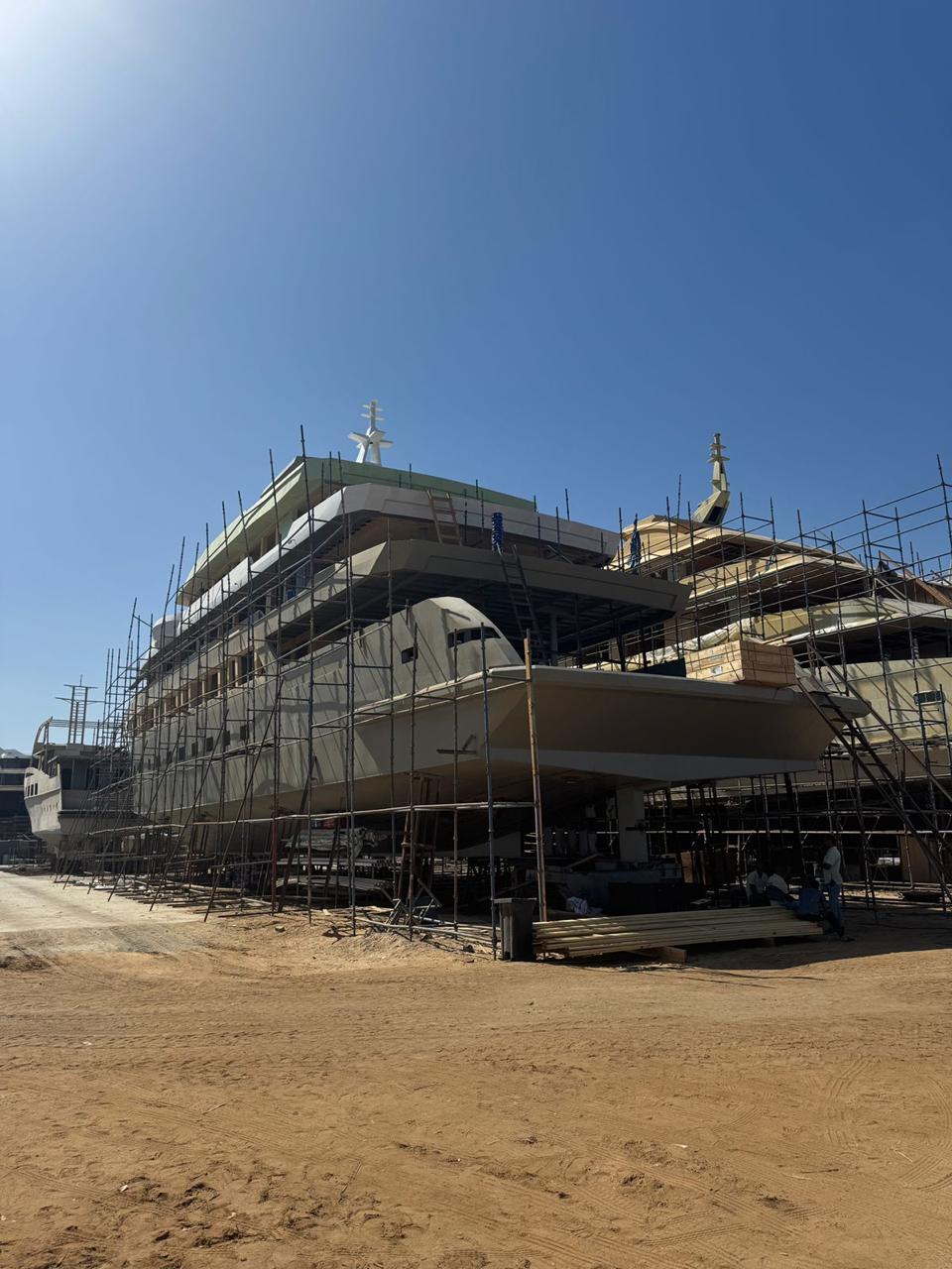 WYND Yacht 02 under construction