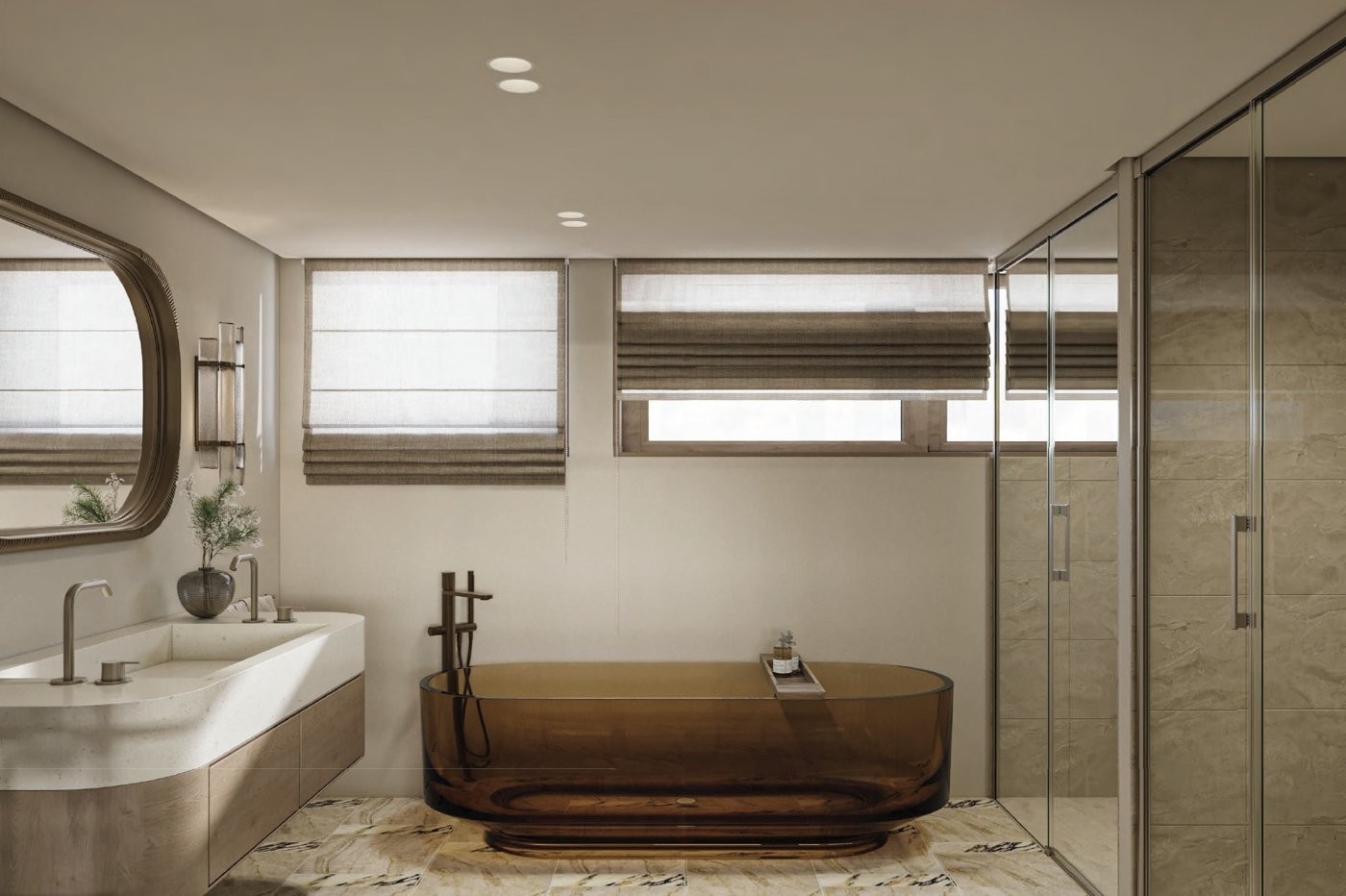 WYND 2 (Legacy Grand) — Salle de bain avec baignoire en verre